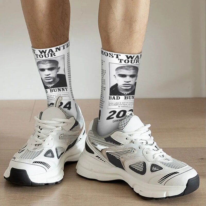 Баскетбольные носки на все сезоны, баскетбольные носки с тематическим дизайном и изображением плохого зайчика, самые хотели, 2024
