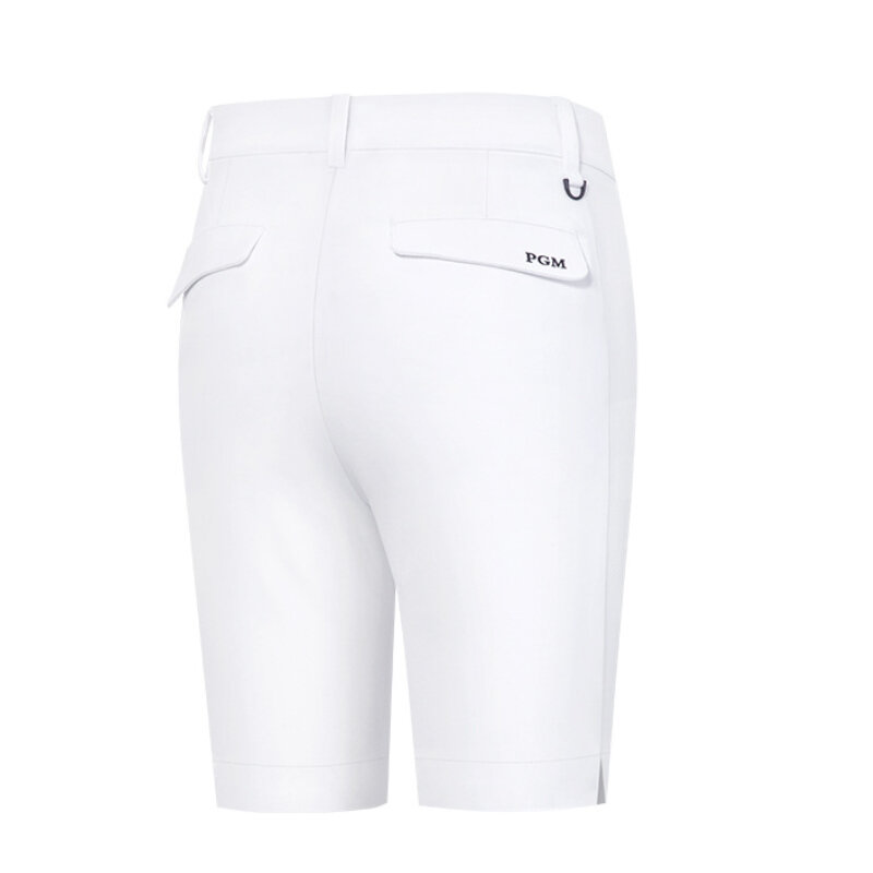 PGM celana pendek Golf wanita, bawahan elastis tahan air setengah saku berritsleting pakaian olahraga untuk perempuan