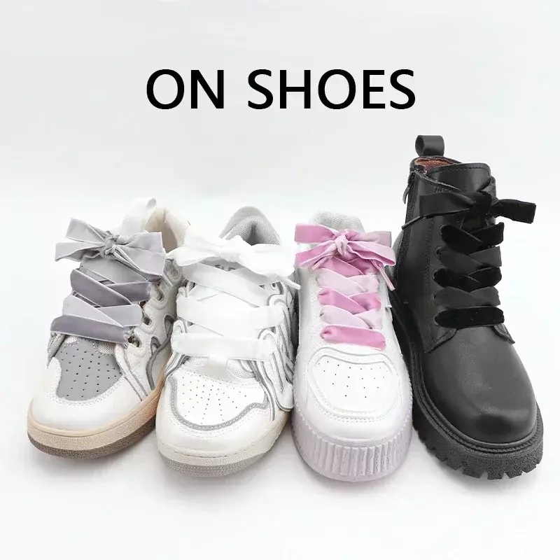 1 paio di nuovi lacci per scarpe in pelle scamosciata 1.5CM di larghezza lacci per scarpe piatti Sneakers Casual lacci per scarpe 100/120/140/160CM accessori per scarpe