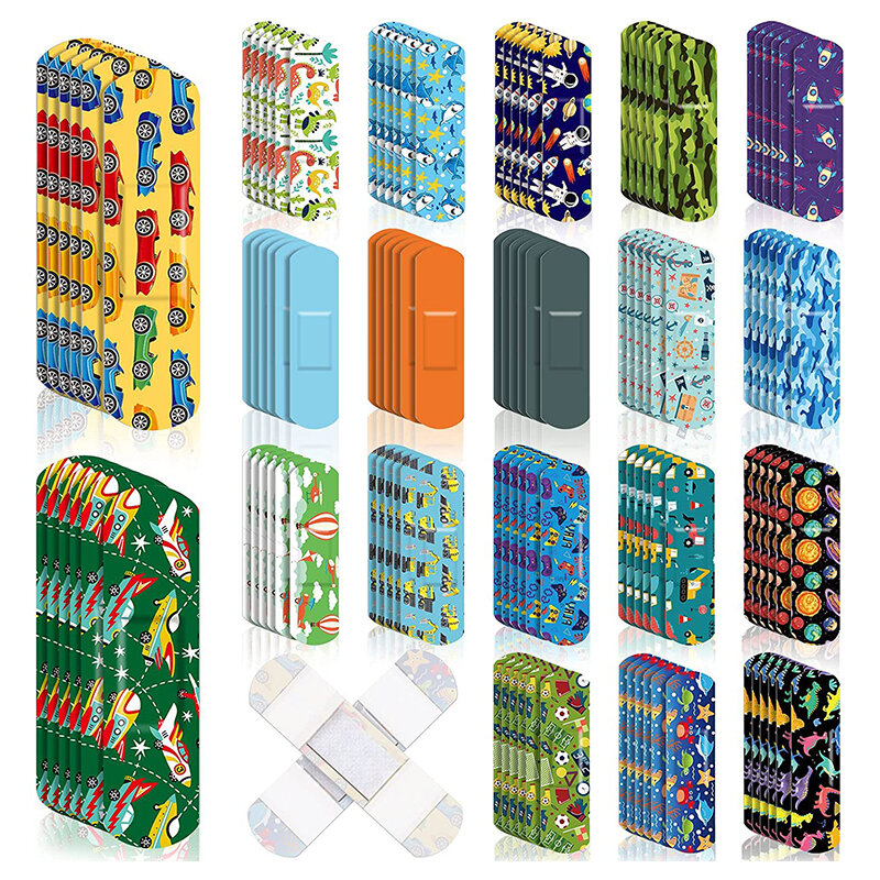 Waterproof Breathable Cute Cartoon Pattern Band Aid Hemostasis Adhesive Bandages First Aid Emergency Kit For Kids Children