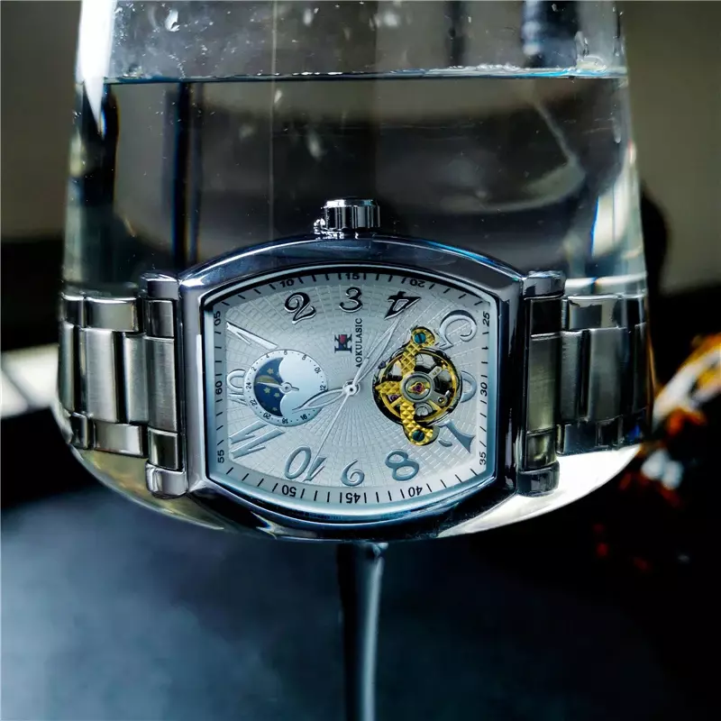 AOKULASIC Top Brand Fashion Mechanical Men's Watches Luxury Sport Waterproof Automatic Watch Men Military Relogio Masculino