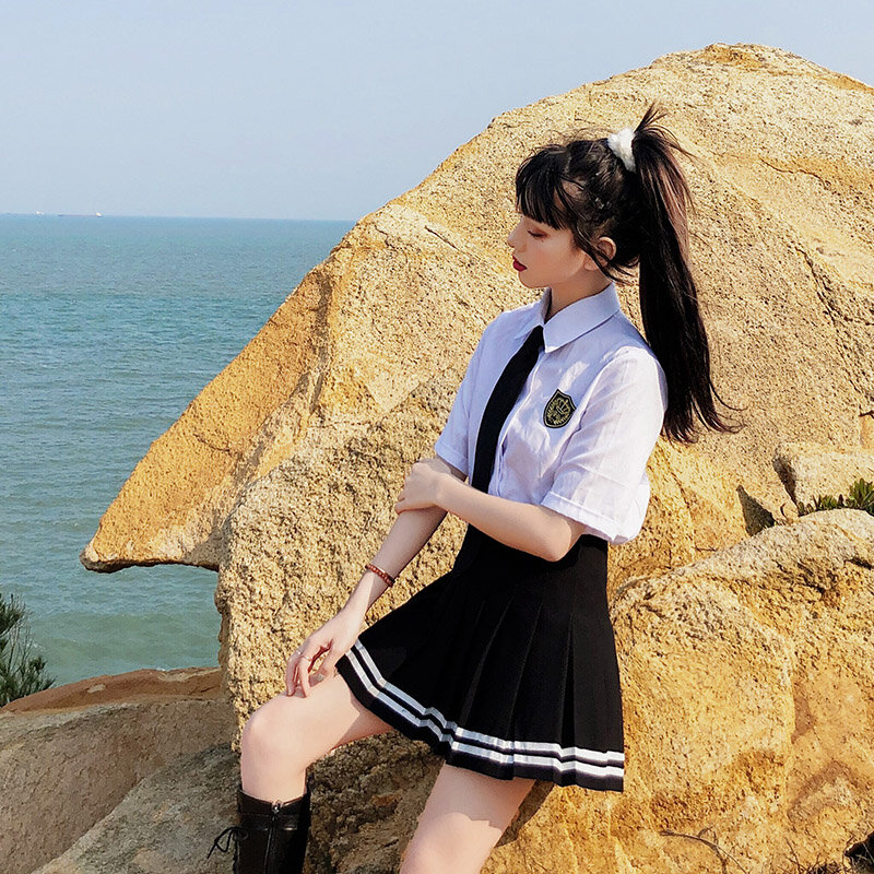 High Waist Women's Skirts Striped Pleated Elastic Waist Female Sweet Mini Dance Plaid Skirt Y2k Korean England Style