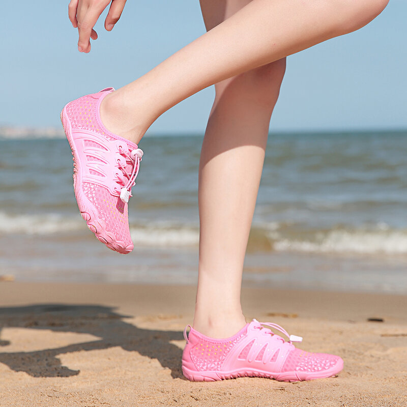 أحذية حافي القدمين جيدة التهوية للرجال والنساء ، التجفيف السريع ، الرياضات المائية ، اللياقة البدنية ، المشي لمسافات طويلة ، السباحة ، أكوا