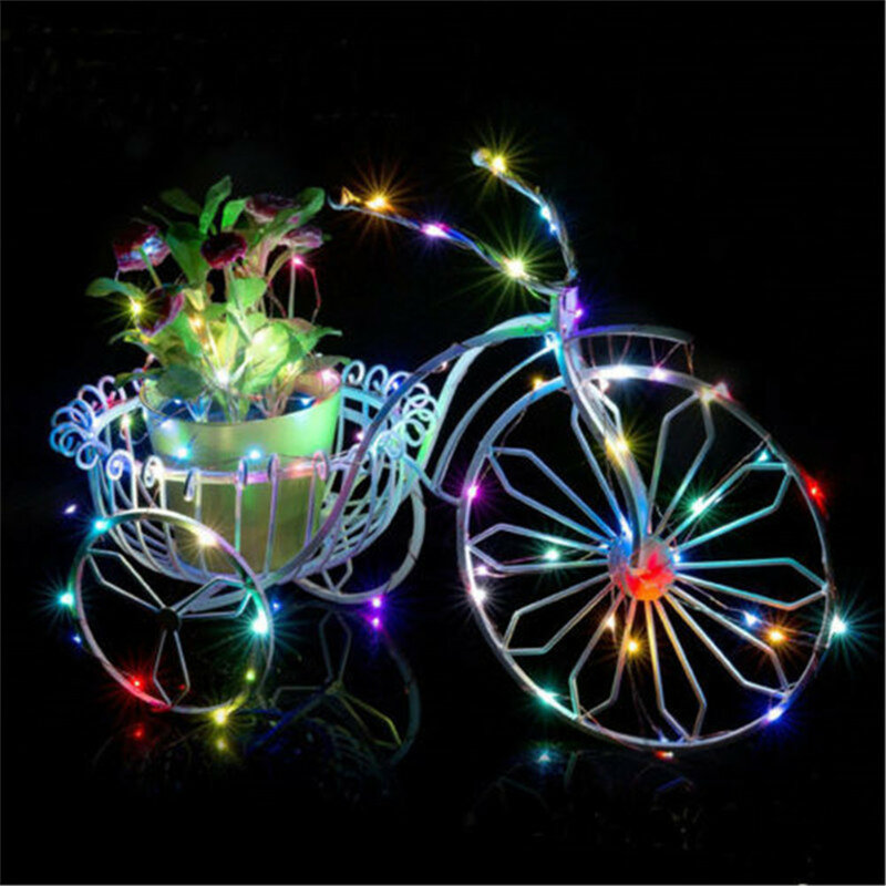10pcs 2M 20LED Fairy Light  Copper Wire String Outdoor Waterproof Garland Wedding  for Home Christmas Garden Holiday Decoration