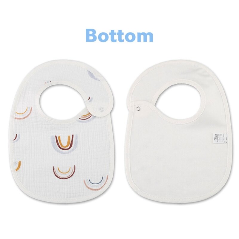 Детские хлопковые нагрудники, 2 шт., водонепроницаемое полотенце для малышей, ткань для кормления отрыжкой для новорожденных и