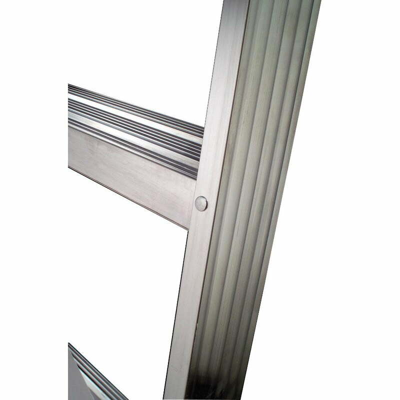 Werner-escalera de aluminio para el ático, escalón de 4 'AL