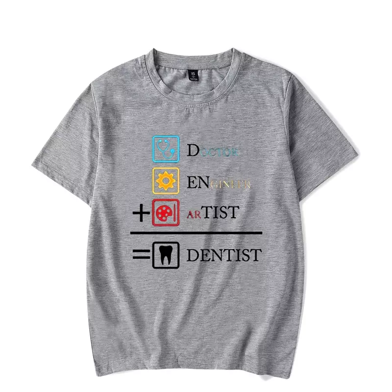 Camiseta masculina doutor engenheiro artista igual dentista engraçado camisa de grandes dimensões t camisa homme moda tshirt streetwear camisas hombre