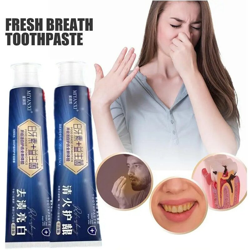 Probiotic Toothpaste Brightening Whitening Toothpaste Protect Gums Fresh Breath Mouth Teeth Cleaning Health Oral Care