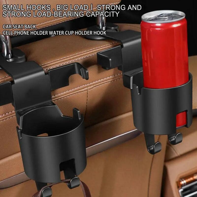 Portabicchieri multifunzionale per poggiatesta per Auto portabottiglie per bevande organizzatore per montaggio a sospensione supporto per gancio per sedile posteriore automatico forniture per Auto