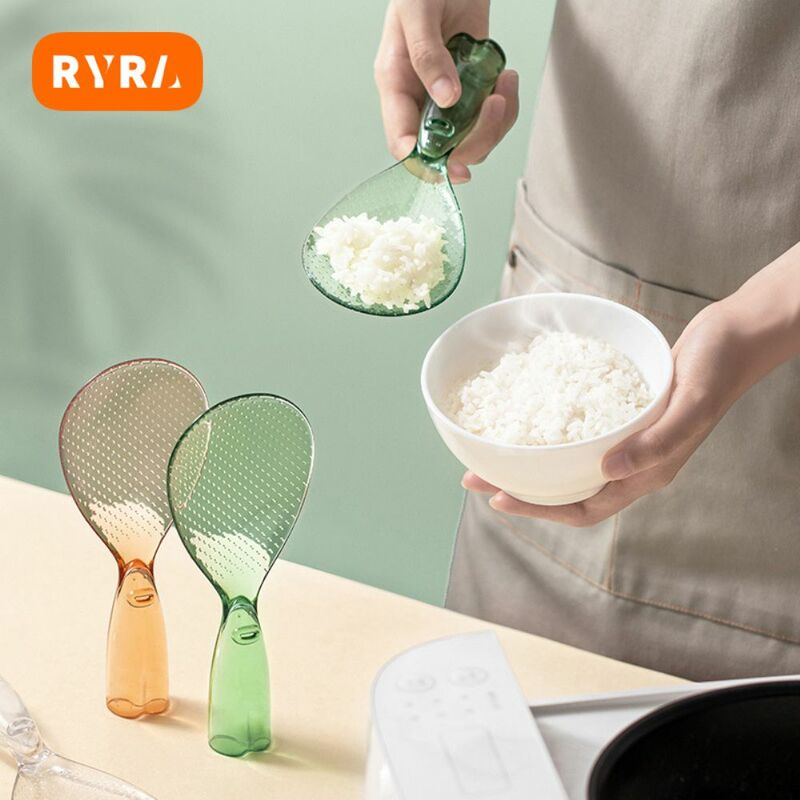 Rice Shovel Heat Resistant Rice Spoon Stand-up Household Rice Cooking Scoop Electric Rice Spoon Easy Clean Non-stick Smooth