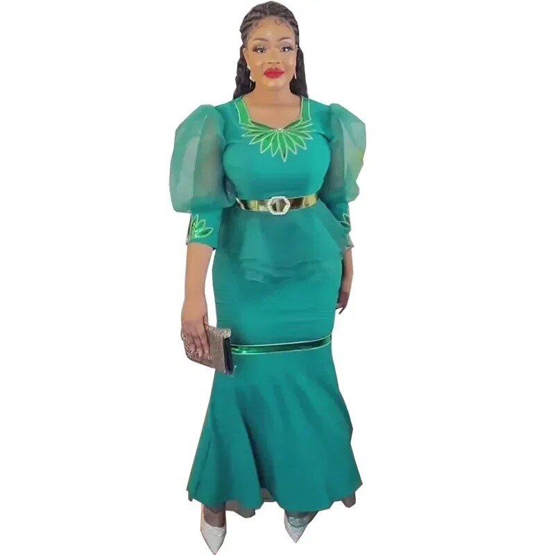Tenues de vêtements africains pour femmes, vêtements africains Dashiki, haut à manches longues, jupe élégante, ensembles assortis, 2 pièces, 2023