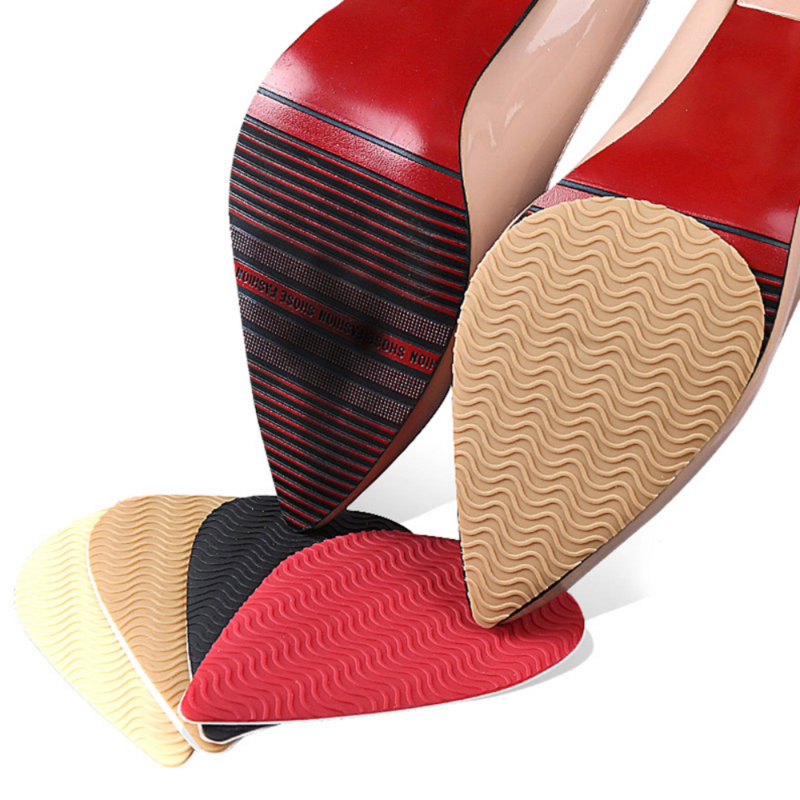 Резиновые прокладки для передней части стопы для мужчин и женщин, защита подошвы обуви, противоскользящая восстанавливающая подошва, самоклеящаяся наклейка, уход за высоким каблуком, нижняя накладка