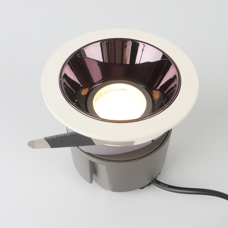 Антибликовая точечная лампа, встроенный Домашний Светильник с глубокой скрытой узкой рамой, естественный светильник для гостиной без основного Cob светодиода