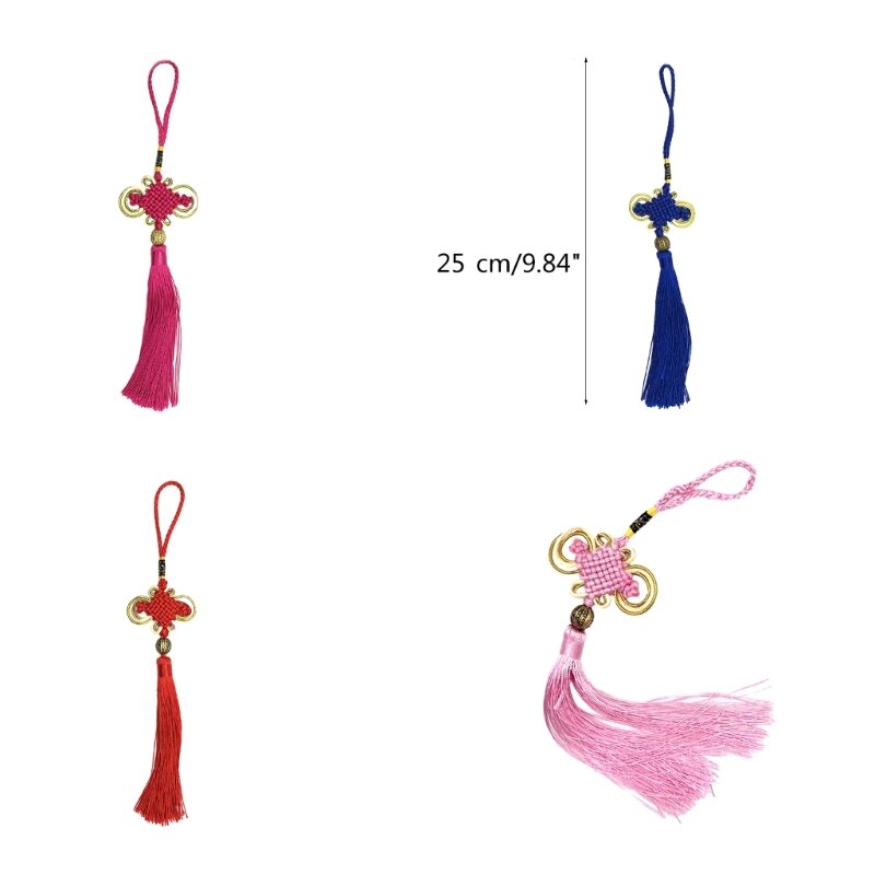 Petit pendentif à nœud chinois vibrant pour costumes, scrapbooking fabrication bijoux pour les artisans les amateurs