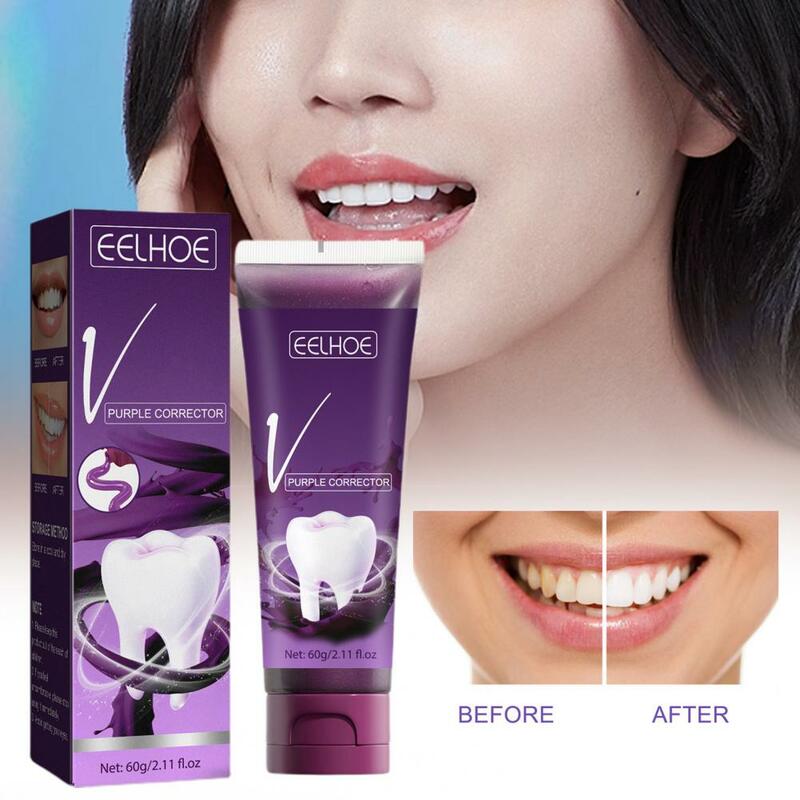 60g Practical Brightening Oral Cleaning-Toothpaste Decompose Pigment Spots Dental Cream Durable for Home