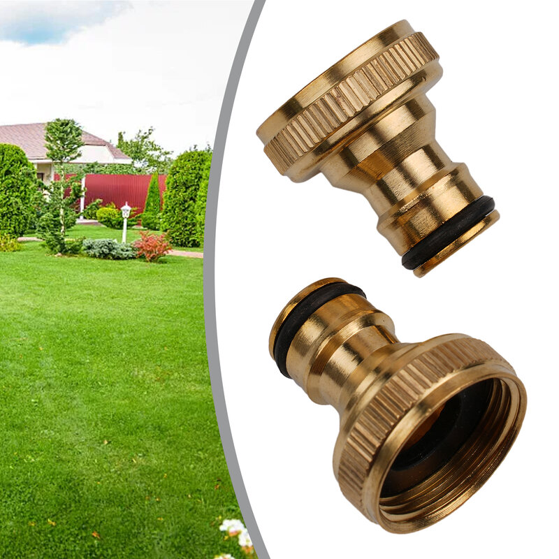 Thread Connector Fitting 3/4" To 1/2" INCH Brass Garden Faucet Hose Tap Water Adapter Connector Garden Watering Supplies