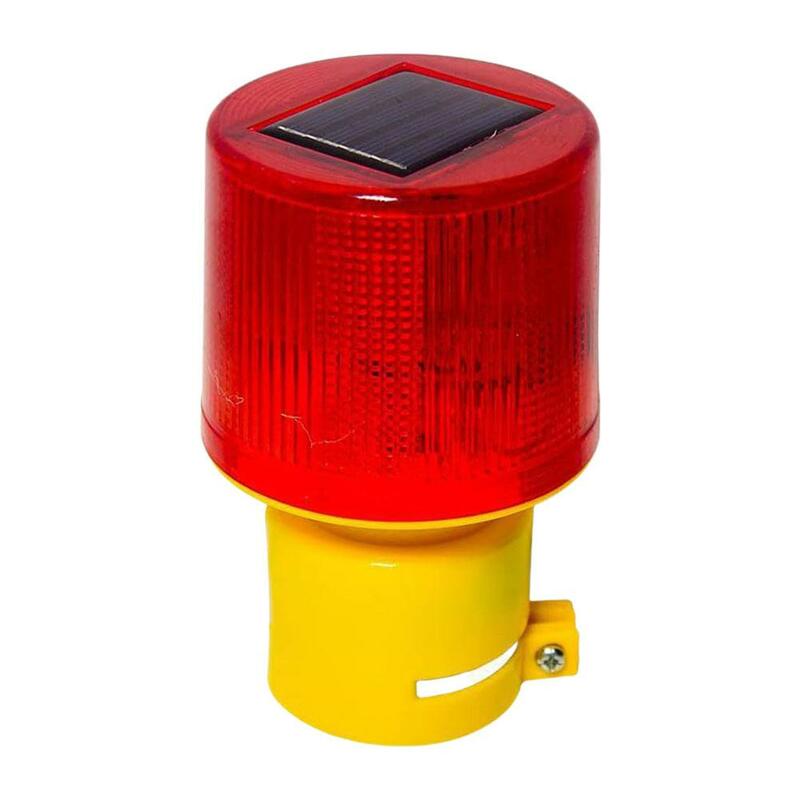 Solar Powered Traffic Tower Crane Warning Light LED Bulb Lamp For Construction Site Harbor Road Emergency Lighting Marine Lamp
