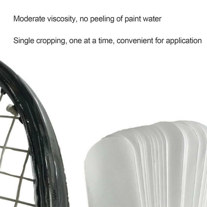 Мягкая ТПУ Защитная лента для теннисных ракеток, водонепроницаемая Защитная Наклейка на голову ракетки для бадминтона