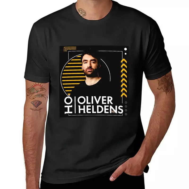 Oliver heldens 동물 프린트 티셔츠, 한국 패션, 남성 운동 셔츠