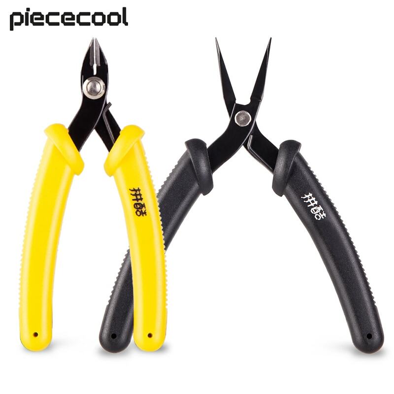 Piececool-herramienta de montaje de 2 piezas, Kits de modelos de Metal 3D, juego de herramientas para ensamblar cortaúñas y alicates de punta de aguja