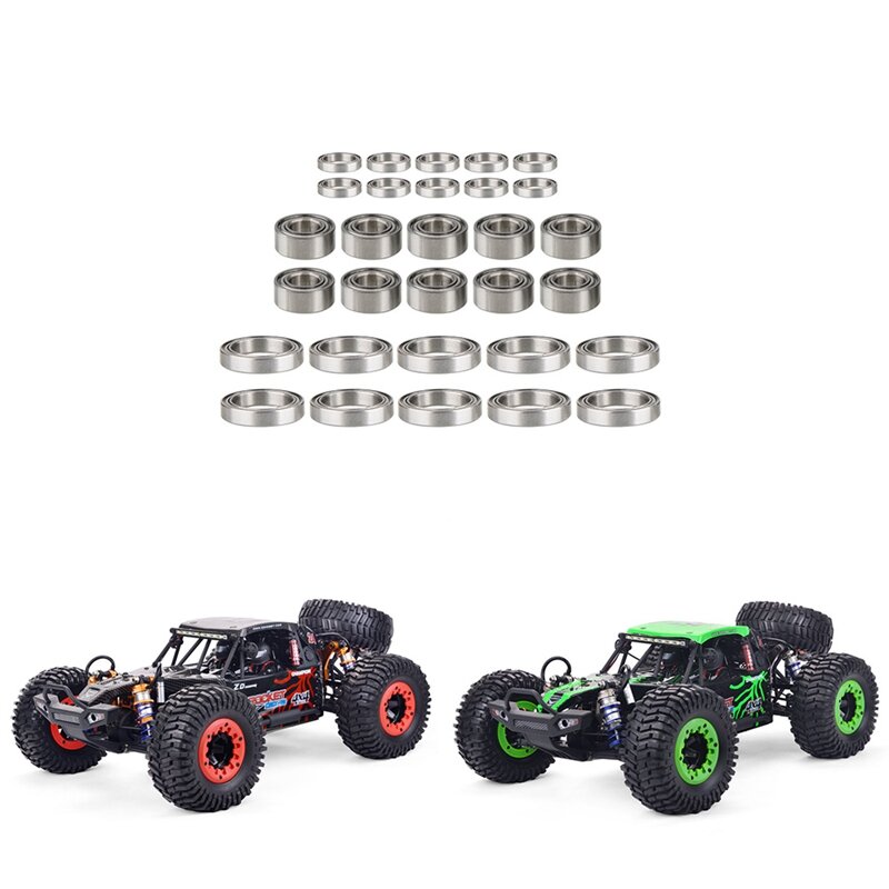 30 peças de rolamento de esferas de aço de metal conjunto para zd racing DBX-10 dbx10 10421-s 9102 1/10 rc carro peças de reposição acessórios