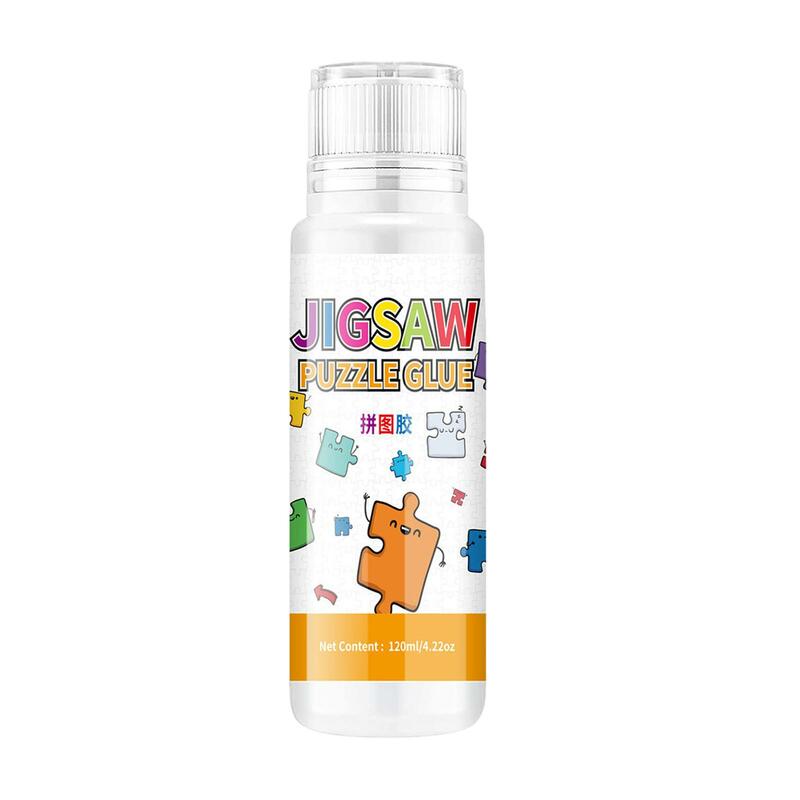 Jigsaw Puzzle Glue, 120ml Kids Fast Drying Easy to Apply Jigsaw Saver Glue Puzzle Supplies for Art, Craft, Puzzle Paper Wood
