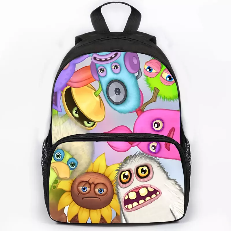 Рюкзак мой Поющий монстров, Детский водонепроницаемый школьный рюкзак для девочек и мальчиков, дорожная сумка, холщовые спортивные рюкзаки Mochila 16 дюймов