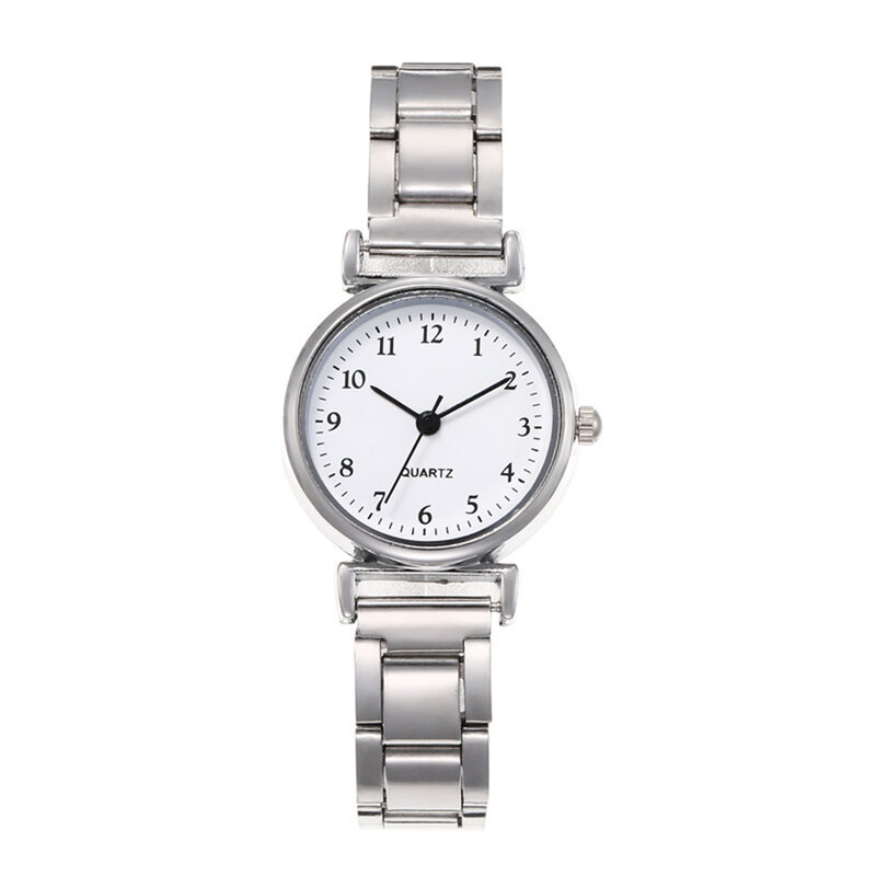 Relógio quartzo para senhoras, faixa de aço, 3 mãos, minimalista, fácil de ler, analógico, presente do dia dos namorados para namorada, moda nova