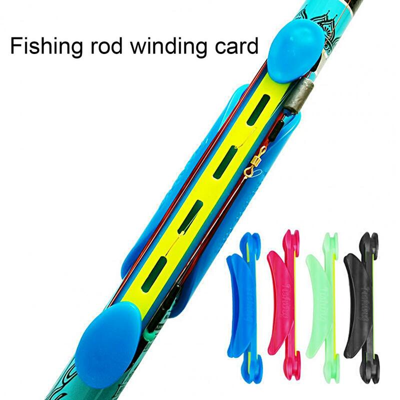 Portátil Pesca Wire Board, Pesca Coiling Placa, colorido Pesca Rod Clips Titular, Suprimentos de pesca, versátil