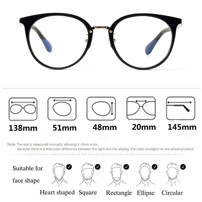 Montatura per occhiali quadrata in acetato di Design giapponese montatura per occhiali da vista ultraleggera per miopia con montatura per occhiali da vista da donna