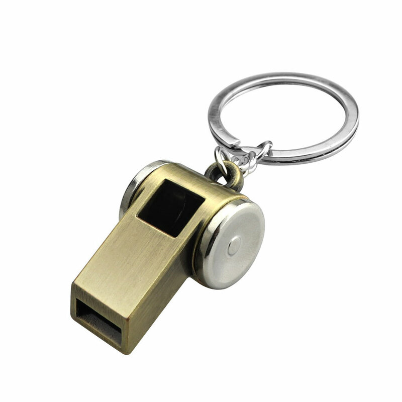 Convenient Metal Whistle Key For Emergencies - Easy To Carry And Durable Sturdy Alloy Survival Whistle Key Whistle