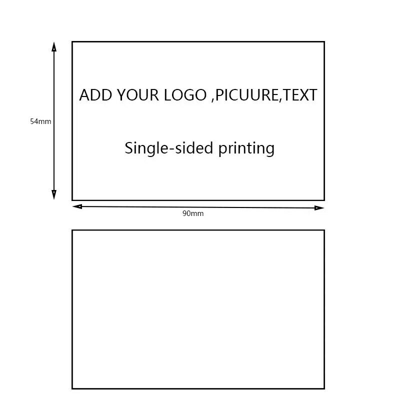 무료 디자인 땡큐 단면 인쇄 명함, 회사 맞춤형 소기업 선물 장식 라벨 카드, 100 개