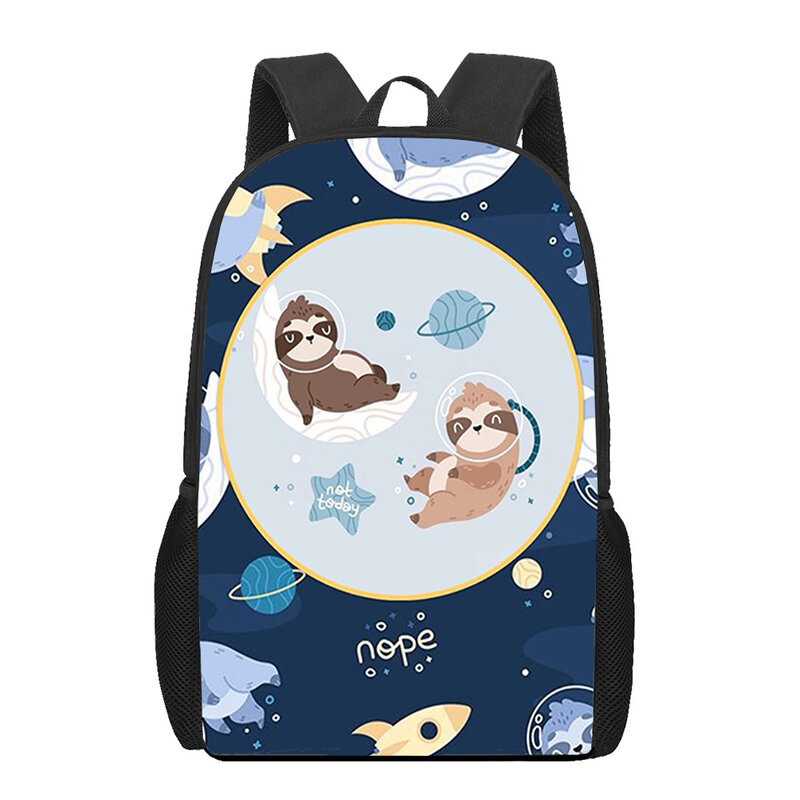 Folivora sloth slow lovely 3D Print School Bag Set for Teenager Girls Primary Kids Backpack Book Bags Children Bookbag