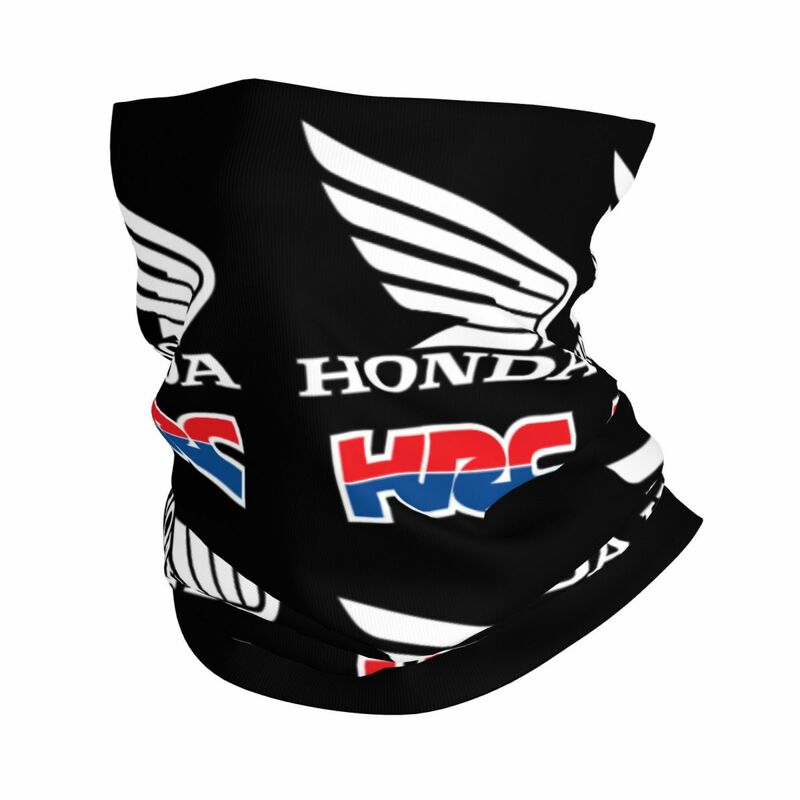 Hondas Racing Corporation Motorcycle Bandana Neck Gaiter Printed Magic Scarf Warm Balaclava Cycling for Men Adult All Season