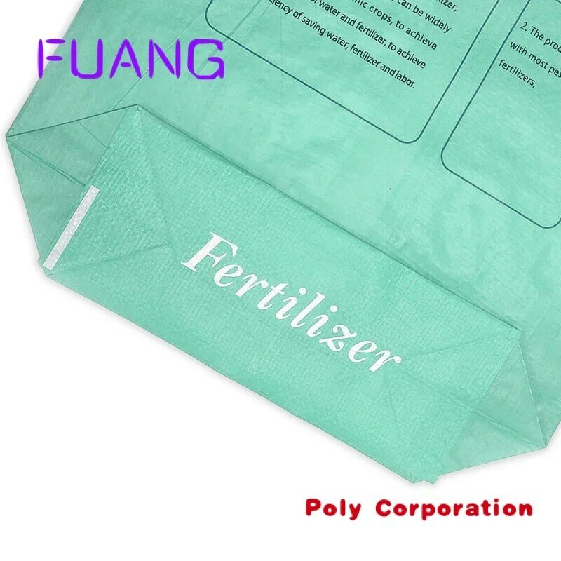 O saco tecido pp do fertilizante do costume 10kg ensaca a embalagem do fertilizante laminado ensaca o saco do fertilizante químico