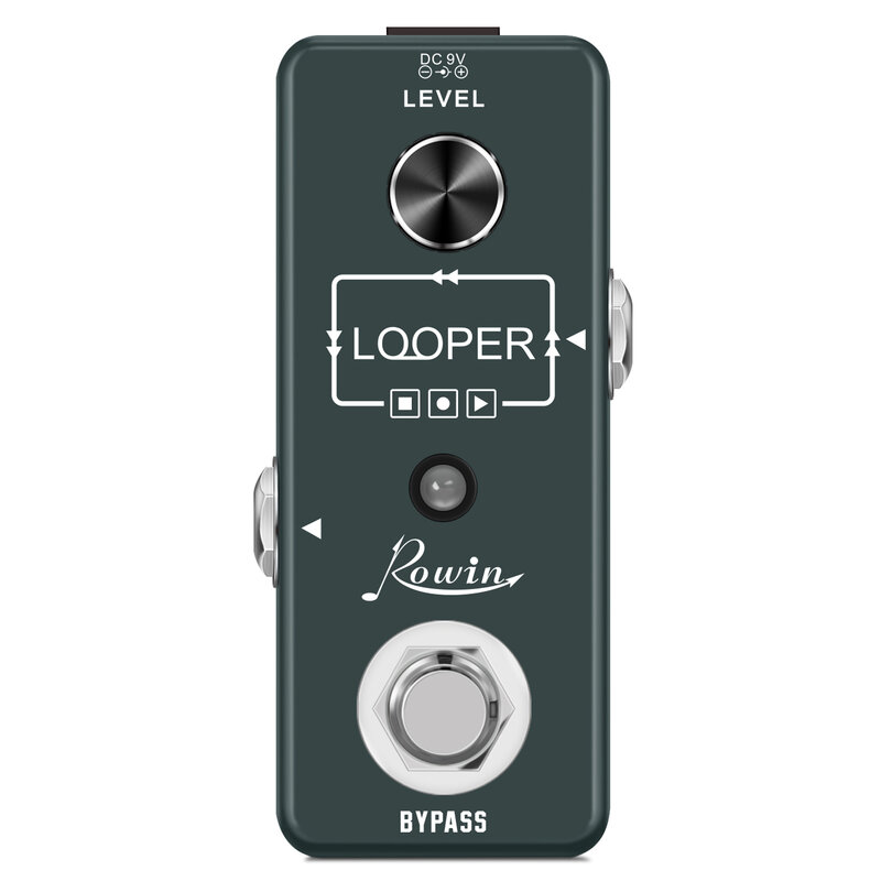 Rowin LEF-332 Guitar Looper Pedal Digital Looper Effect pedali per chitarra elettrica Bass 10 Min tempo di registrazione