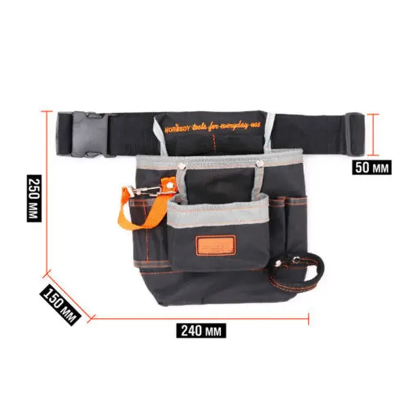 Multifunctional Waist Bag Tool Bag Oxford Cloth Tool Belt For Holding Screwdrivers Pencil Hand Tool Pouch Utility Kits Waist Bag