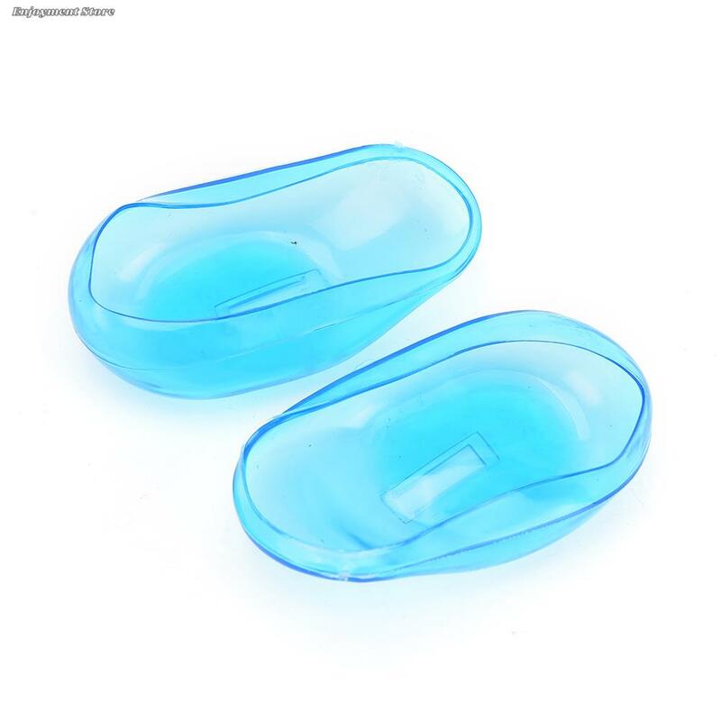 2Pcs Practical Clear Silicone Ear Cover For Ear Care Travel Hair Color Showers Water Shampoo Ear Protector Cover Nose/Ear Clips