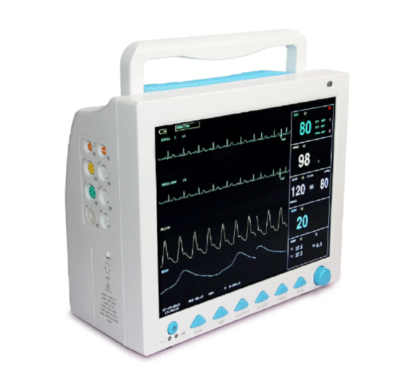 Contec Cms8000 Multi-Parameter Patiëntmonitor Medische Machine Spo2 Hartslag Patiëntmonitor Elektrocardiograma