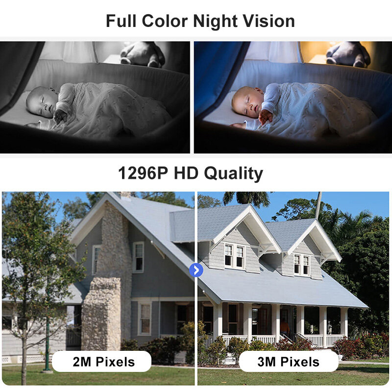 Cámara inteligente Mi Home 360, Monitor de bebé 2K Pro, 1296P, HD, WiFi, videovigilancia, Webcam de seguridad con visión nocturna