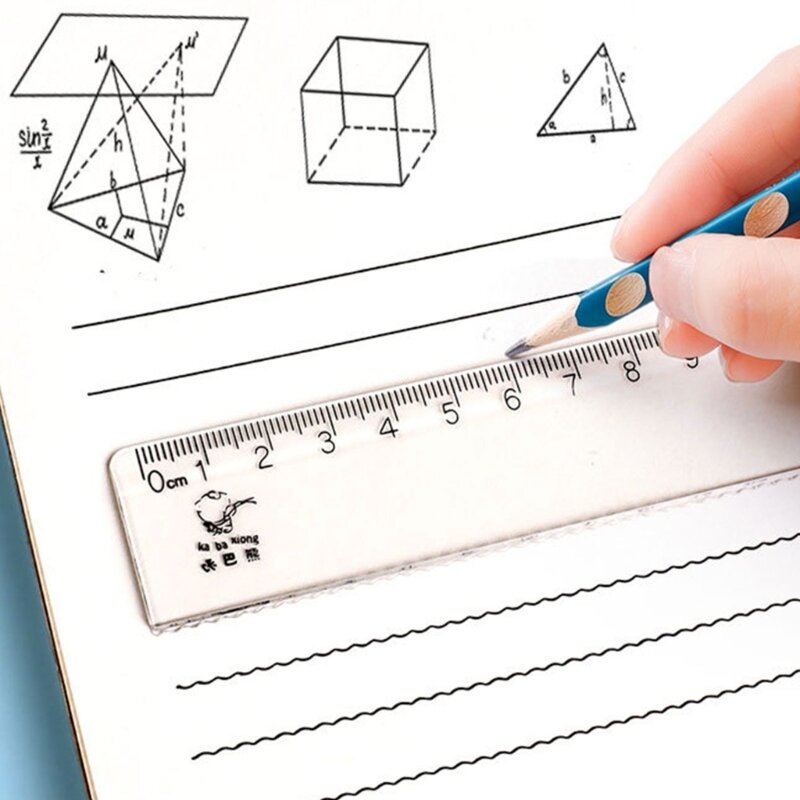 Dụng cụ toán học hình học với thước thẳng Thước đo góc tam giác dành cho học sinh