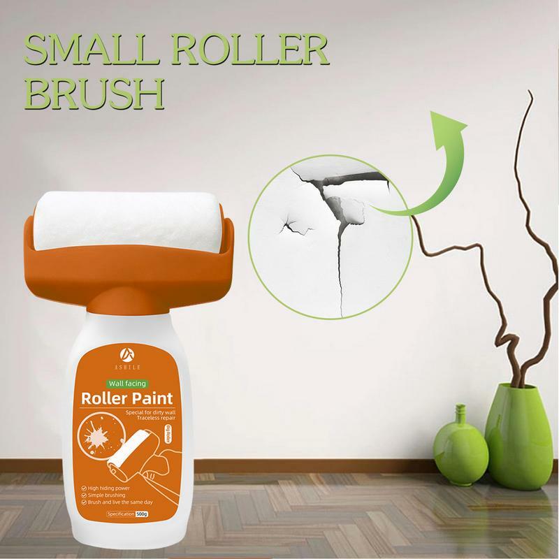 500g Wall Repair Roller Antibacterial Wall Paint Waterbasd Repair Net With Rollinsmell Household Latex Paint White Small Roller