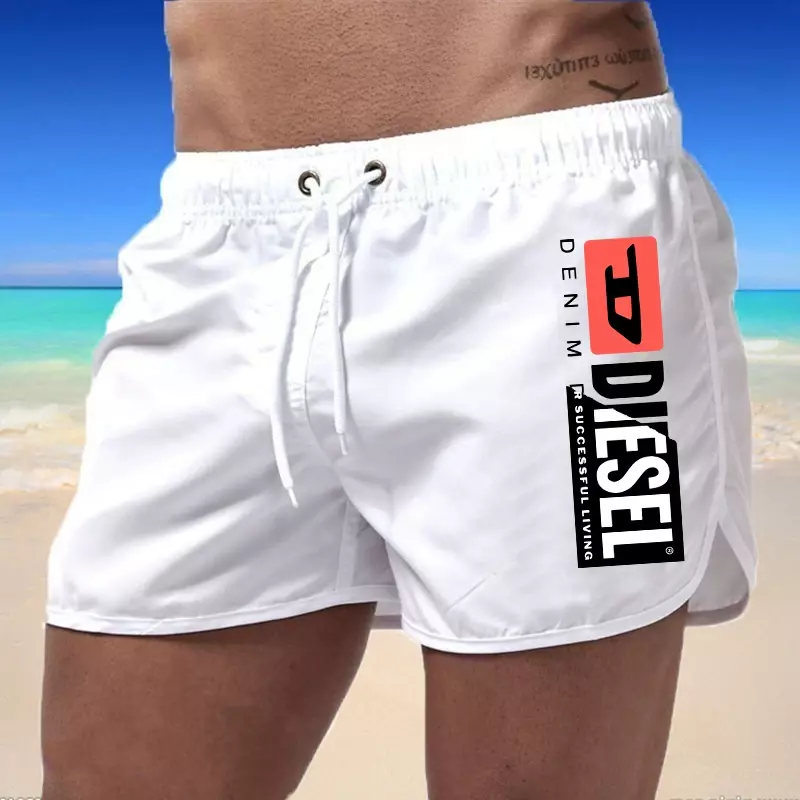 Bermuda short de plage pour hommes, maillot de bain coloré sexy, planche de surf, short de bain, séchage rapide, pantalon de survêtement décontracté, été, S-3XL, 2023