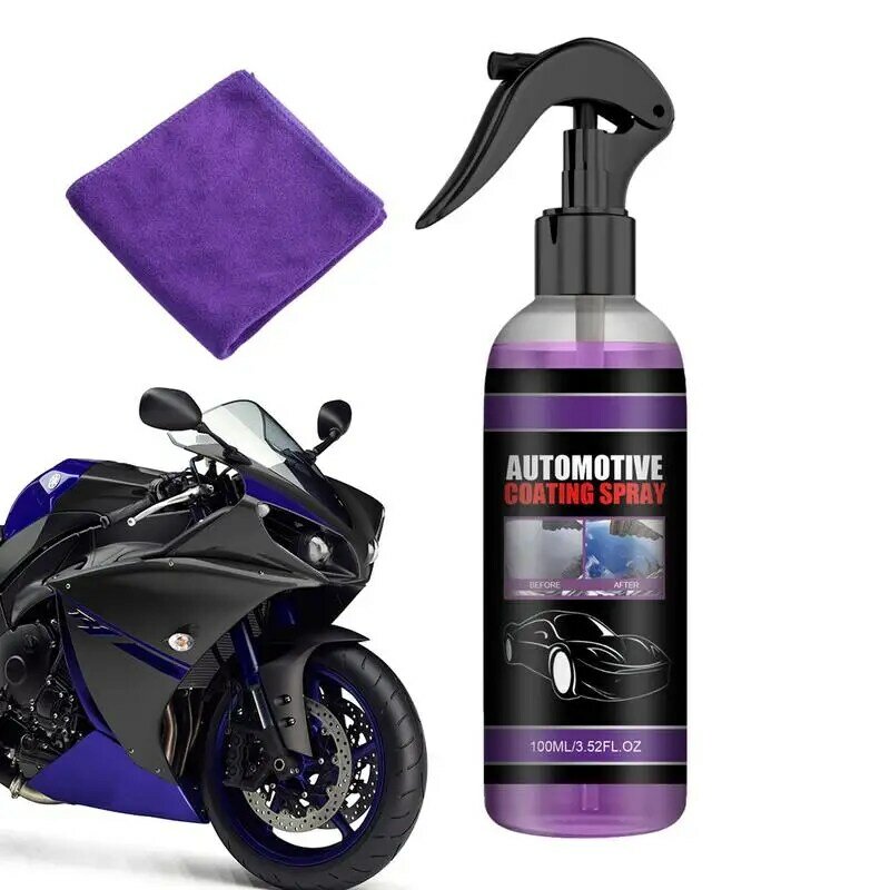 Coating Agent Spray 3 In 1 Ceramic Coating Protection 100ml Coating For Cars For Vehicle Paint Protection Shine Hydrophobic