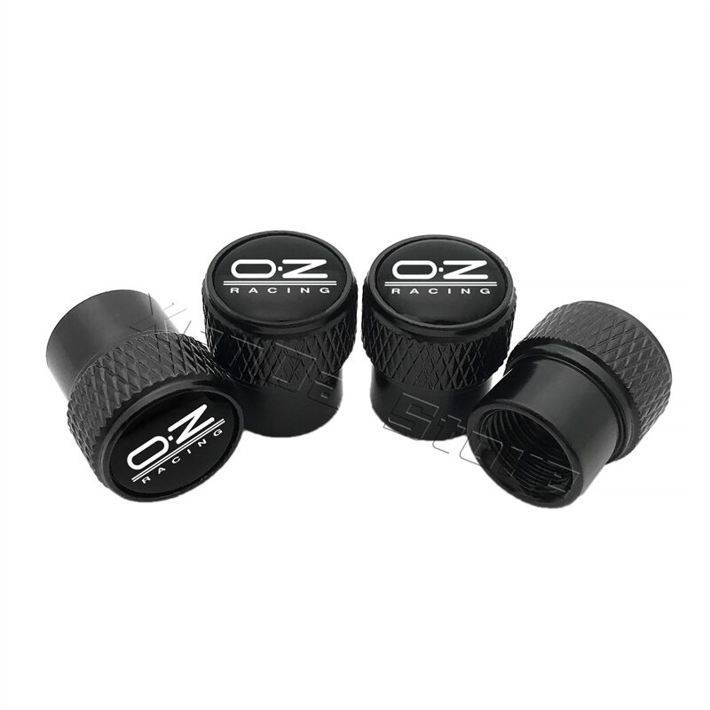 4Pcs Universal OZ Racing Tire Valve Core Stem Caps Logo Emblem Car Wheel Tyre Air Airtight Rim Dust Covers Car Style Accessories