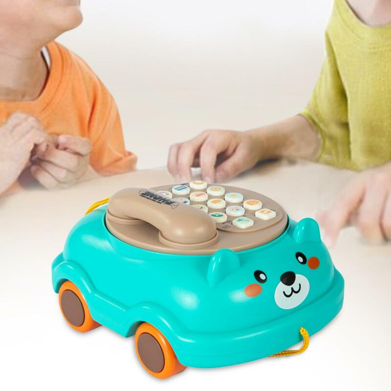 Muzyczna zabawka dla dziecka światła muzyczny telefon dziecięcy dla dziewczynki 3 lata dzieci
