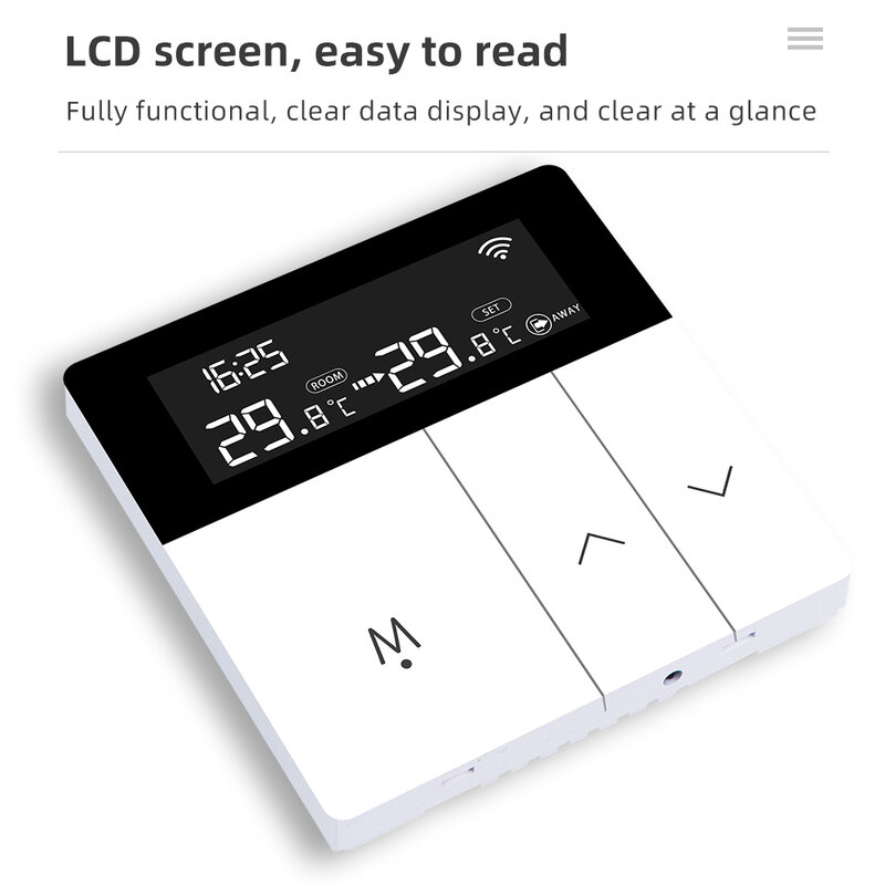 Wifi Smart Floor termostato Display LCD termoregolatore per pavimento caldo 16A collettore di riscaldamento a pavimento a basso consumo elettrico