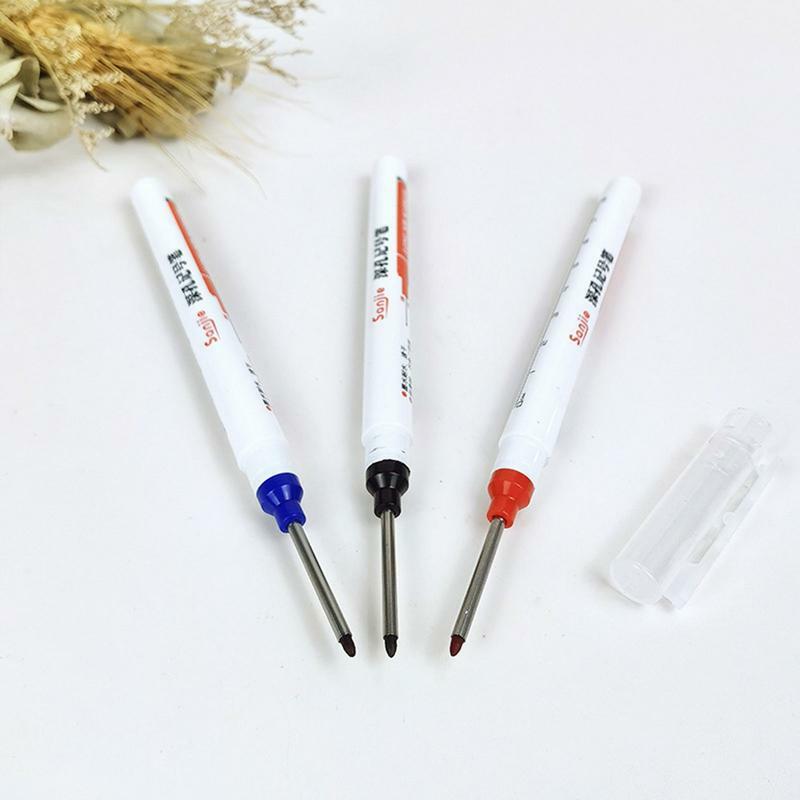 오일 기반 마커 펜, 부드러운 쓰기 오일 기반 잉크 산업용 펜, 유리 설치 전기 드릴링용 영구 마커