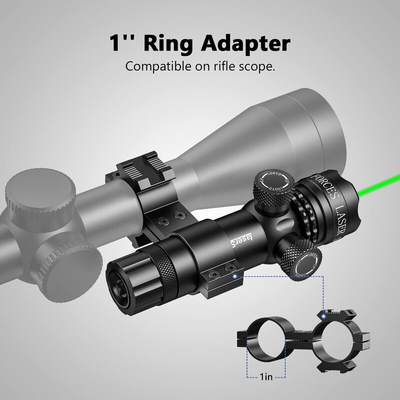 Cvlife-緑のドットレーザーポインター、圧力スイッチ付きスコープ、ピカティニーおよび取り付け、狩猟望遠鏡、532nm