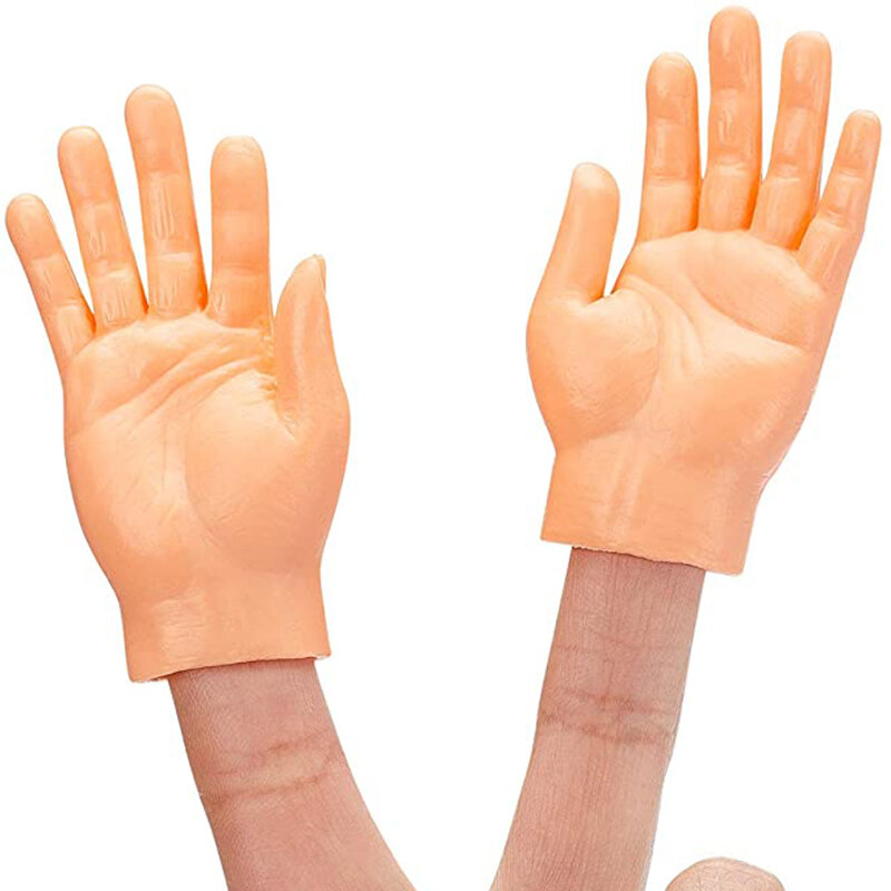 6 palców rąk guma Premium zabawa realistyczne małe małe palce ręce nowość Tricky symulacja Palm dzieci dorosłych pieszczoty kot zabawki
